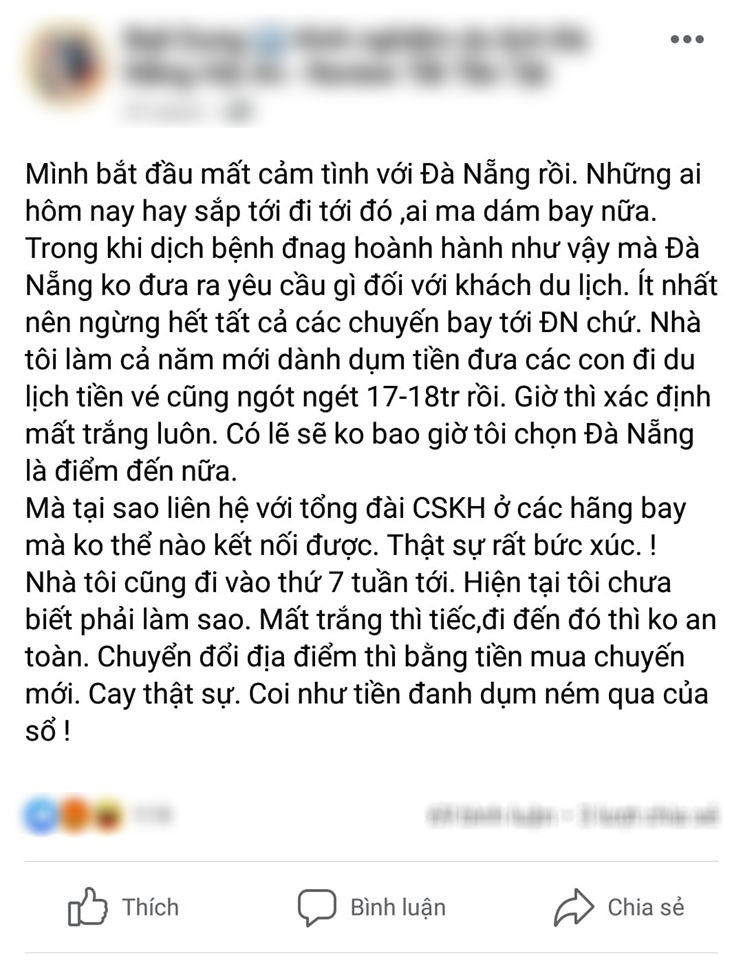 Lên tiếng trách móc 