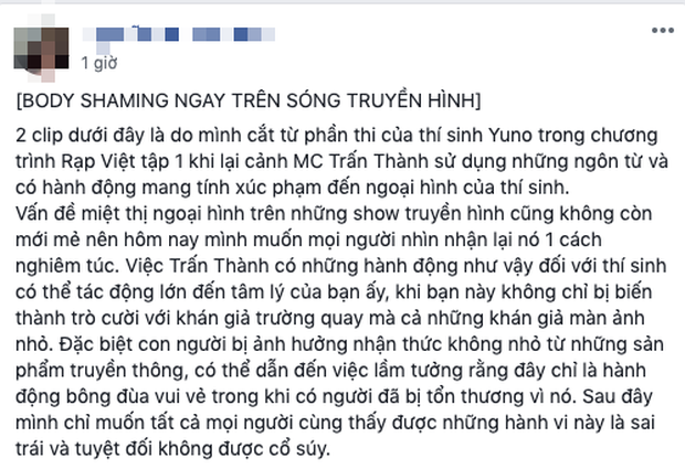 Trấn Thành gặp vận xui khi làm MC Rap Việt: Hết chê thiếu kiến thức đến body shaming thí sinh