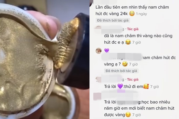 Livestream chứng minh "nam châm hút vàng" để bán "mặt nạ vàng 24k", chủ shop online có màn "tấu hài" gây bão