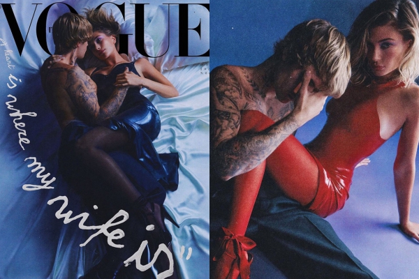 Ngộp thở với bộ ảnh tạp chí mới của vợ chồng Justin Bieber: Vừa ngọt ngào, vừa táo bạo, nhưng bàn tay "hư hỏng" của đằng trai mới chiếm spotlight