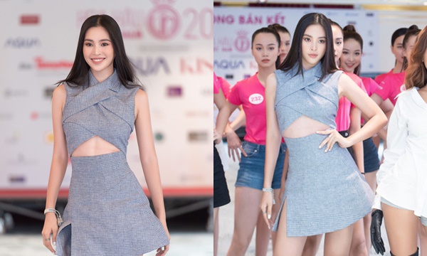 "Đụng độ" dàn thí sinh Hoa hậu Việt Nam 2020, Tiểu Vy nổi bần bật với trang phục cut-out độc đáo