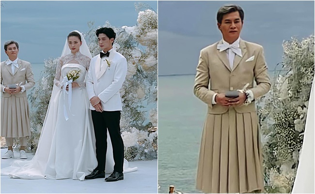 Nam Trung "giật spotlight" trong đám cưới Ngô Thanh Vân: Diện đồ "trên chú rể, dưới cô dâu"