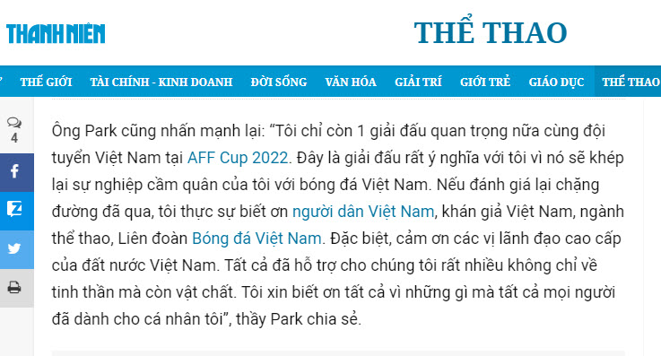 HLV Park Hang-seo chia tay ĐTVN
