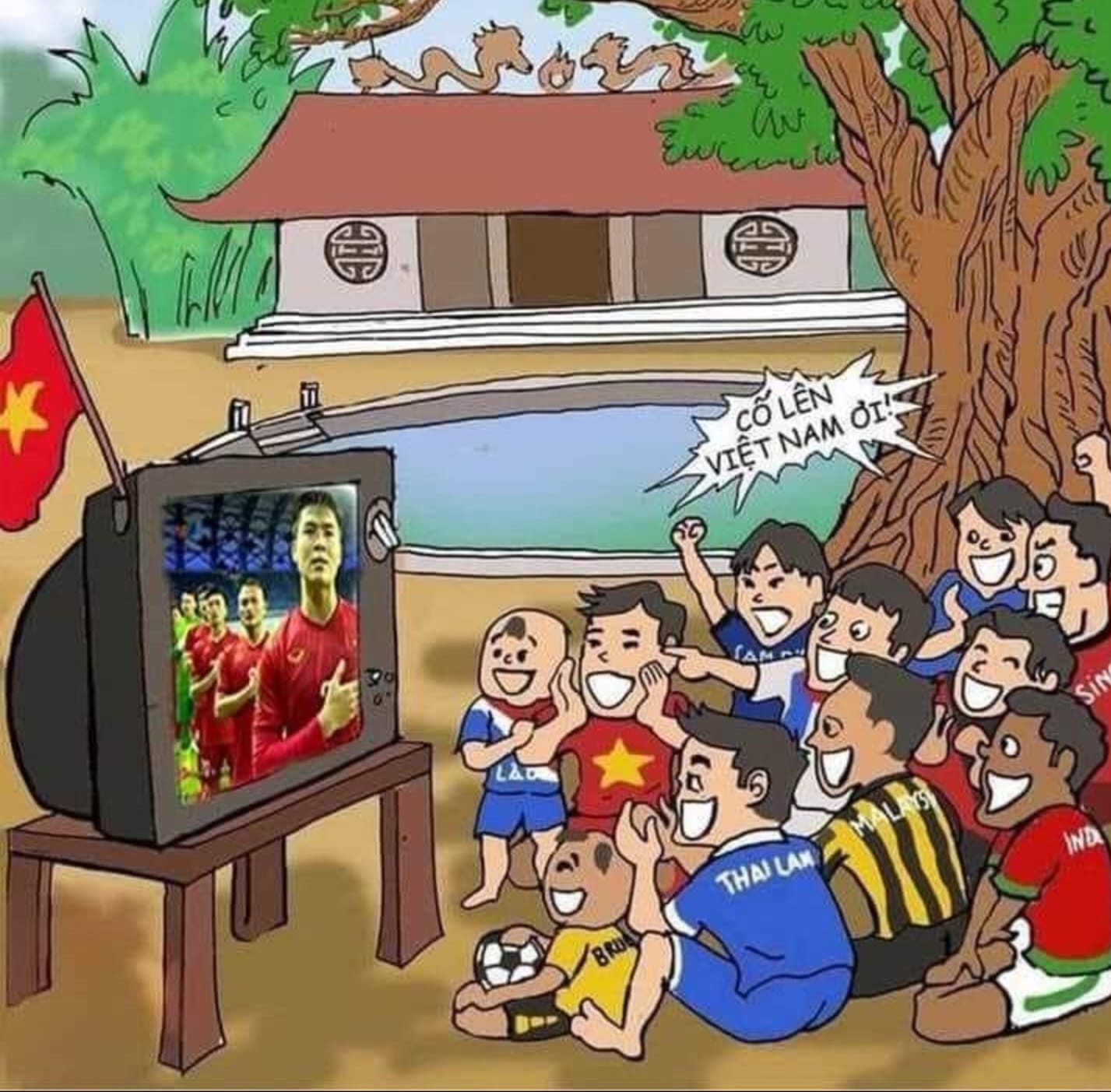 ảnh chế siêu hài hước về chiến tích của U23 Việt Nam