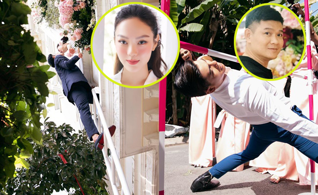 Phó Tổng phải leo thang, xoạc chân mới "rước" được cô dâu Minh Hằng về dinh: Cưới bé Heo không phải dễ nha
