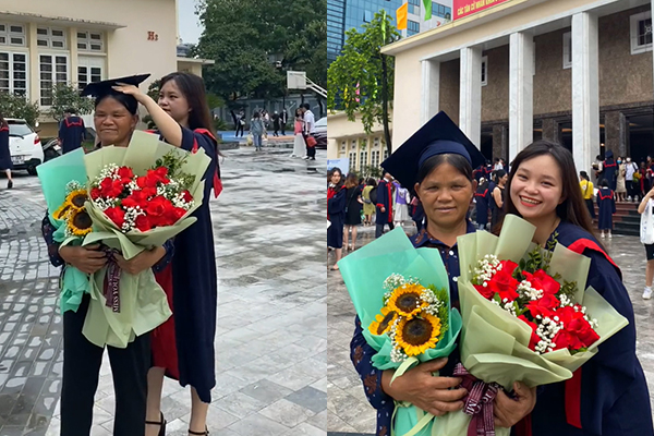 Cô gái nhường mũ cử nhân cho mẹ trong ngày tốt nghiệp: "Cảm ơn bố mẹ vì đã luôn yêu thương và ủng hộ con" 