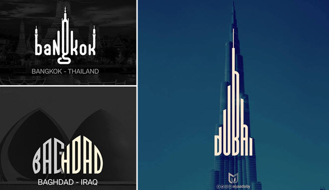 Loạt thiết kế biểu trưng của các thành phố lớn dựa trên địa danh nổi tiếng thế giới "cực chill"