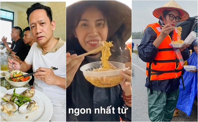 Duy Mạnh bị nghi "xỏ xiên" Thủy Tiên, Trang Trần đi từ thiện ăn mì tôm: "Chú mới đớp vài trăm củ"