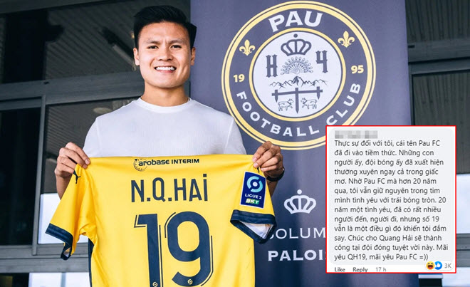 Mừng Quang Hải gia nhập đội bóng mới, hàng loạt CĐV Việt nhận là fan Pau FC từ khi chưa biết xem bóng đá