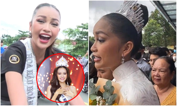 Về thăm quê Tây Ninh, Hoa hậu Ngọc Châu bị chê xuống sắc, bị makeup "hại" thành cô bé da đen