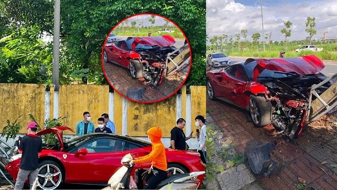 Dân mạng đua nhau tư vấn cho anh kỹ sư tông siêu xe Ferrari 488 vào gốc cây về việc đền bù thiệt hại