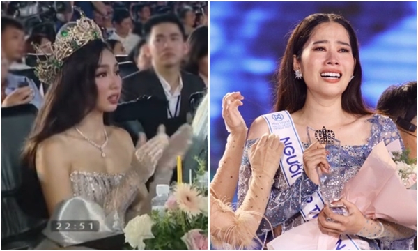 Ánh mắt lo lắng của Hoa hậu Thùy Tiên khi thấy Nam Em khóc "lụt sân khấu" nhận giả phụ đạt 1,6 triệu view