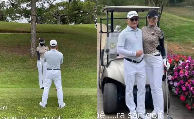 Lộ video Phương Oanh "ưỡn ẹo" cùng Shark Bình trên sân golf, đăng status ẩn ý "khịa" ai đó?