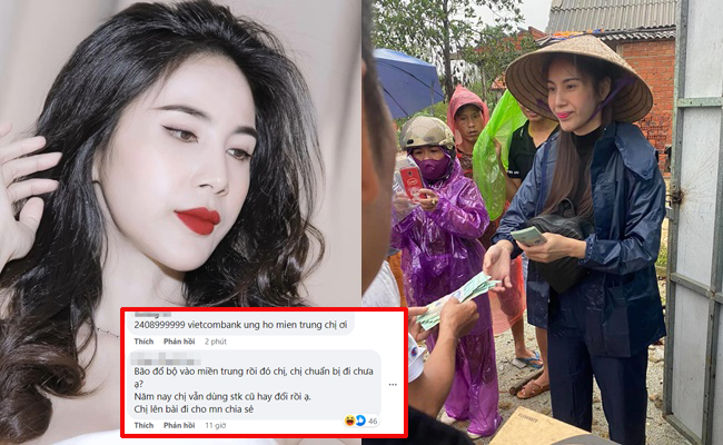 Bão Noru tàn phá, Thủy Tiên vẫn "bình chân như vại" ở ẩn: CĐM tràn vào Facebook "cà khịa"