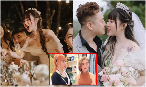 "Đối thủ" của Trang Nemo bất ngờ tung ảnh cưới sang chảnh như "Anna Bắc Giang", còn tuyên bố "may mắn vì lấy chồng giàu"
