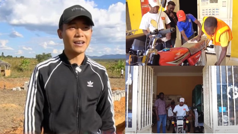 Nhờ Quang Linh hỗ trợ, dân Angola trong team người xây được nhà to, người mua được xe mới!