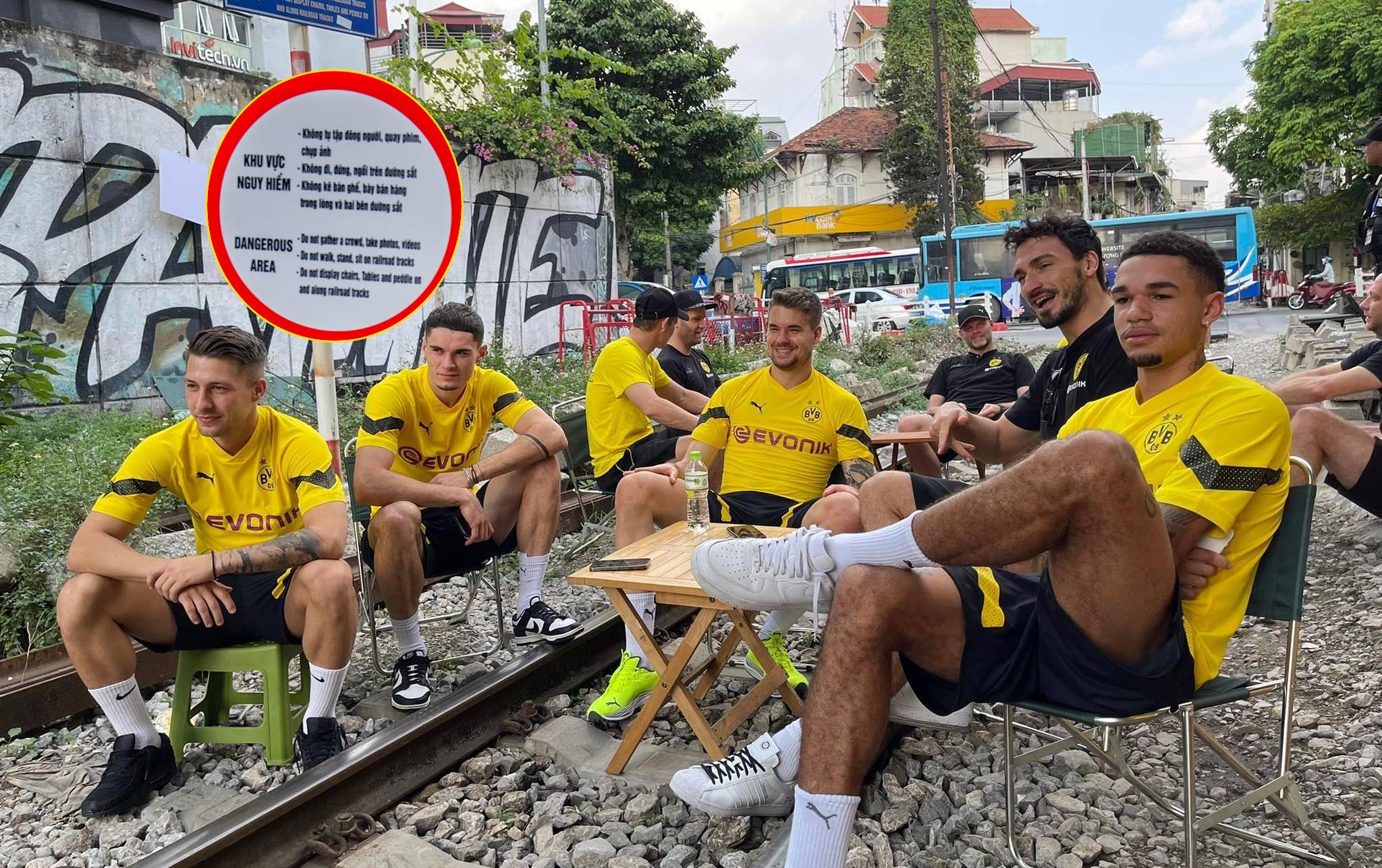 Bị cấm nhưng vẫn để CLB Dortmund ngồi trên đường ray, quán cà phê nhận ngay "tờ giấy đỏ" 