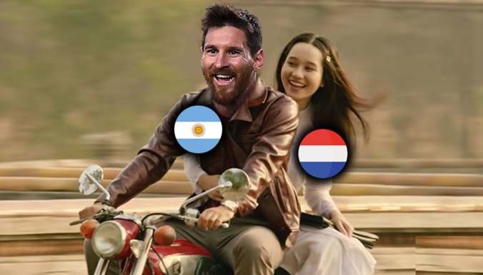Messi hóa thân Dũng cùng Hà Lan vào tứ kết