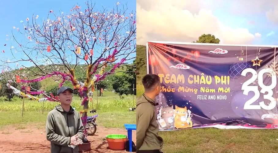 Lỡ hẹn về Việt Nam, Quang Linh Vlog chi sốc đón Tết tại châu Phi