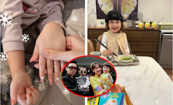 Tí tuổi ranh, "hot girl quận Tây Hồ" Cici đã làm nail "dài cả thước", netizen tranh cãi: Làm đẹp cho con hay dạy hư con! 