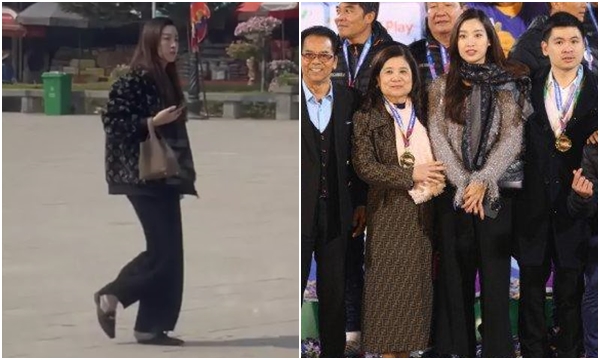 Hoa hậu Đỗ Mỹ Linh bị chê ăn mặc xuề xòa khi đi chùa