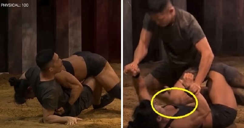Gameshow của Hàn Quốc gây tranh cãi vì để võ sỹ nam "đụng chạm" vòng 1 của đối thủ nữ