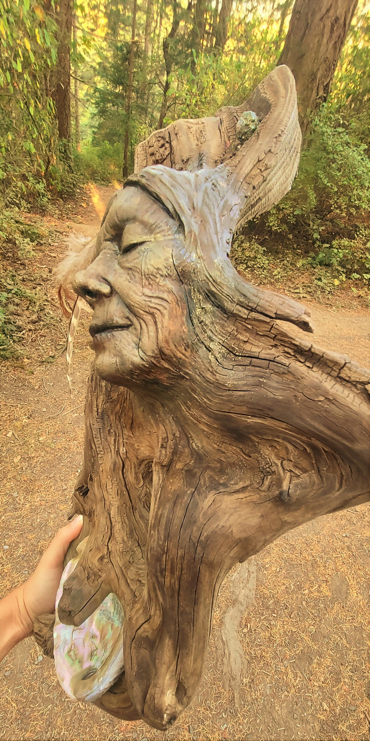 tác phẩm điêu khắc đáng kinh ngạc từ gỗ mục