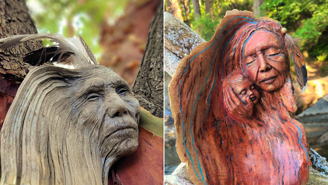 Những tác phẩm điêu khắc đáng kinh ngạc từ gỗ mục: Cảm nhận hơi thở nhẹ nhàng của thiên nhiên bên tai mình