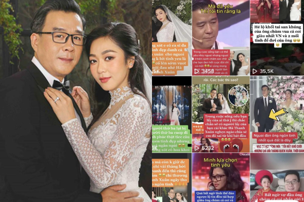 Kênh TikTok gần 50k follower tung tin "vua cá Koi" phản bội ca sĩ Hà Thanh Xuân, ly hôn lần 2 