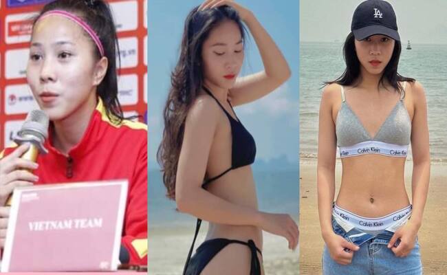 Đội trưởng U20 nữ Việt Nam gây “nghẽn” sóng mạng vì diện bikini siêu bé, cắt xẻ đúng "chỗ hiểm"