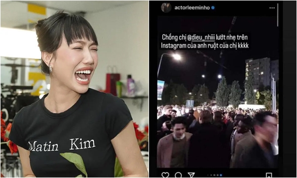 Diệu Nhi phản ứng "lạ" khi thấy Anh Tú xuất hiện trên story của Lee Min Ho