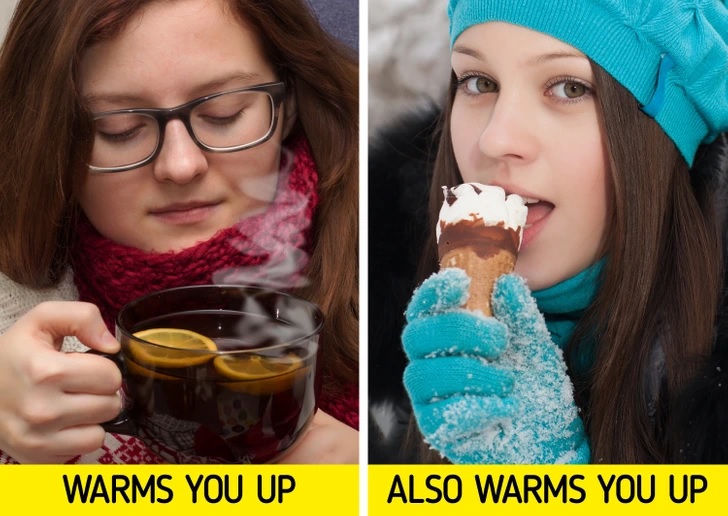 thực phẩm nóng và thực phẩm lạnh