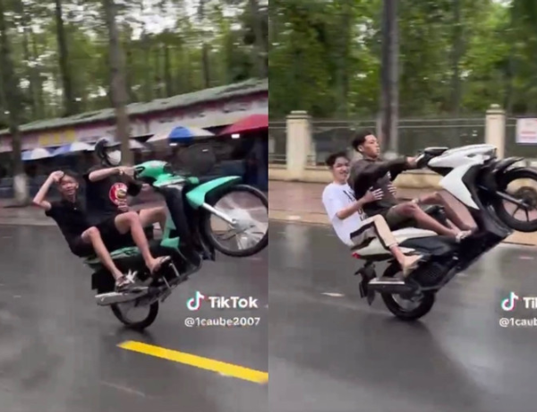Khởi tố nhóm thanh niên "bốc đầu" xe máy, quay video đăng lên mạng xã hội gây nguy hiểm cho người đi đường