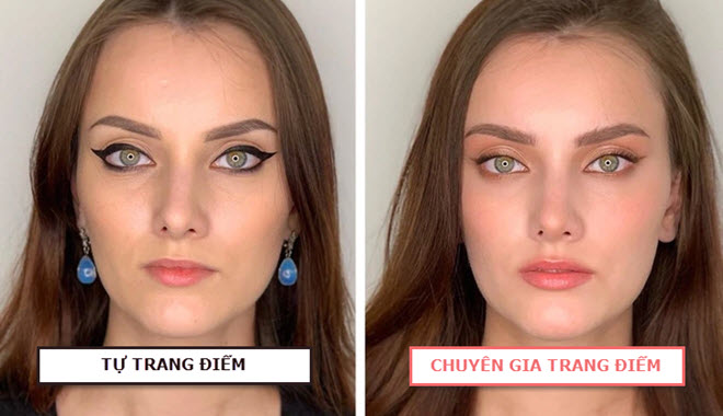 16 phụ nữ dũng cảm đồng ý so sánh khuôn mặt tự trang điểm với kết quả trang điểm của chuyên gia