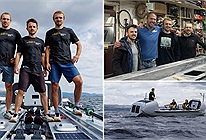 Ba anh em chế tạo thuyền để phá kỷ lục vượt Thái Bình Dương