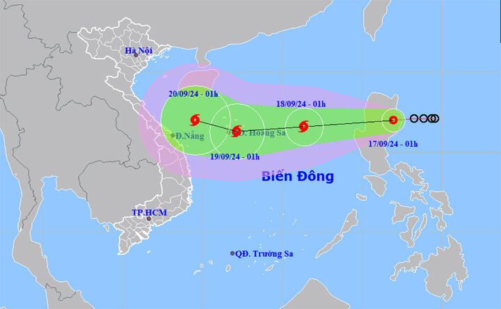 Bão mới sắp vào Biển Đông trong 24h tới, dự báo cả nước đều có mưa