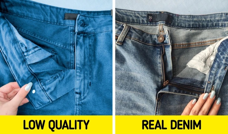 phân biệt quần jeans rẻ tiền với quần chất lượng tốt