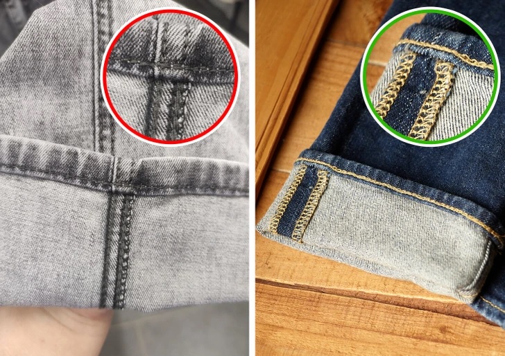 phân biệt quần jeans rẻ tiền với quần chất lượng tốt