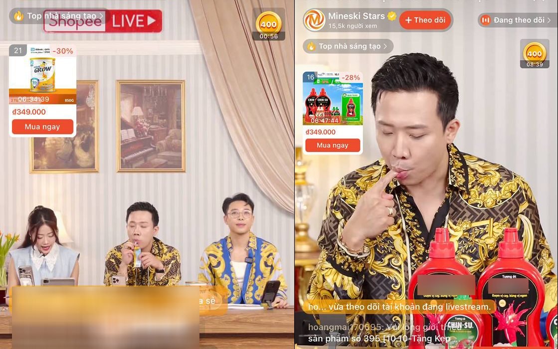 Trấn Thành lần đầu livestream ngồi ăn uống liên tục cũng lập kỷ lục “chốt đơn”