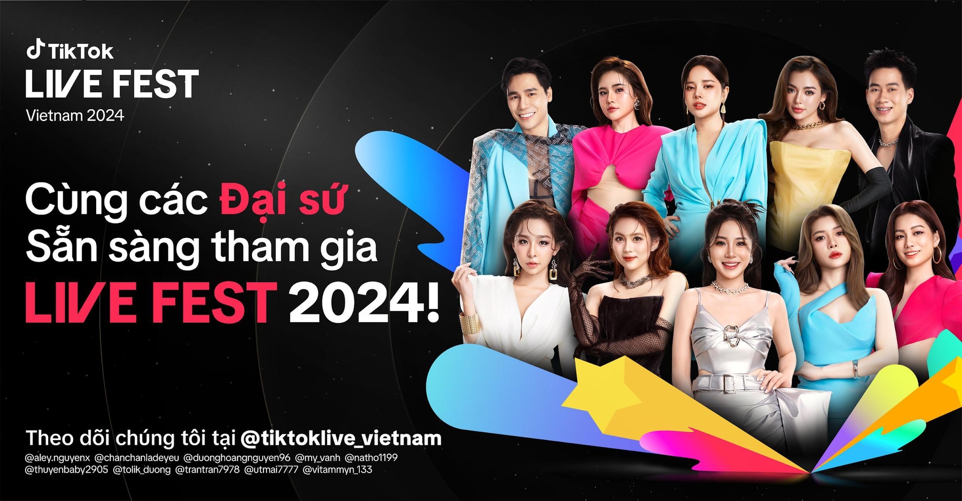 [HOT] Chính thức lộ diện 10 gương mặt đại sứ TikTok LIVE Fest 2024 cùng cộng đồng LIVE creator Việt đến London 